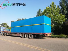 一台（tái）11米地埋式汙水處理（lǐ）設備發往淄博